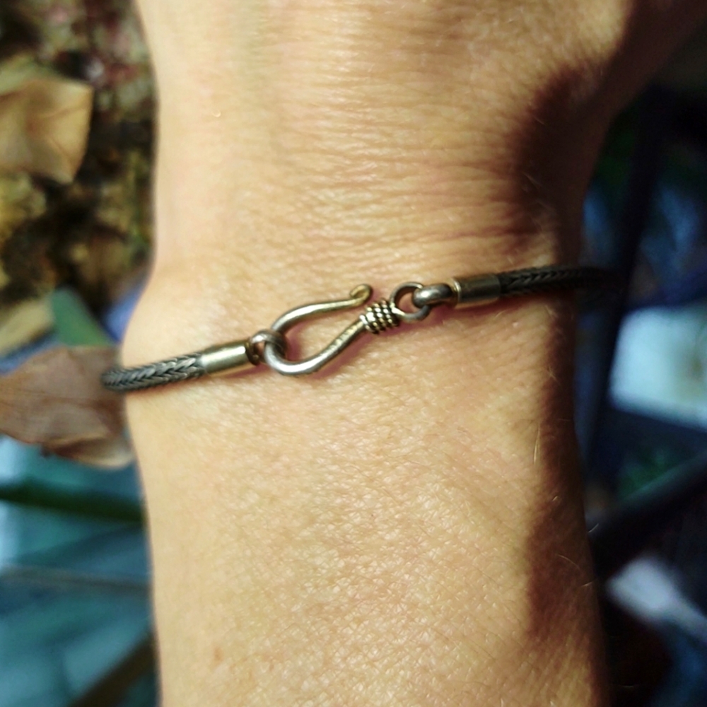 Vintage Sterling Silver Hook Bracelet